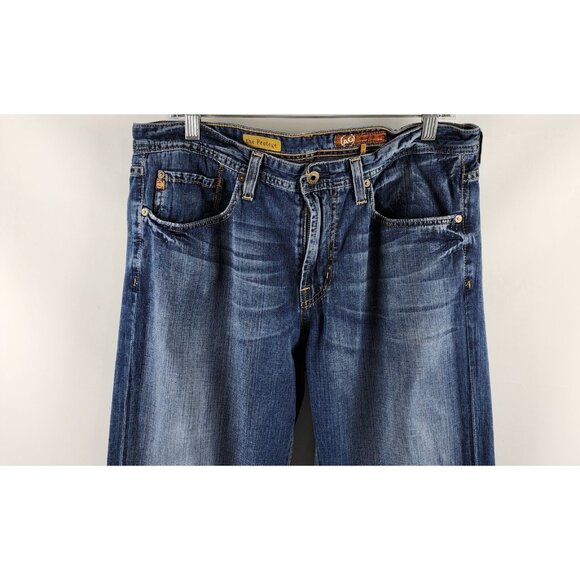 Adriano Goldschmied AG Jeans Mens 34x34 Blue The Protege Straight Leg USA - Picture 2 of 11